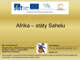 5_Afrika_staty_Sahelu - Základní škola a mateřská škola pro