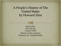 A People*s History of The United States by Howard