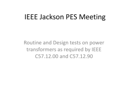 IEEE Jackson PES Meeting