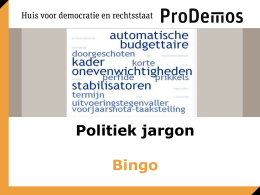 PowerPoint Bingo Politiek Jargon (hv)