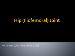 PTA Hip Presentation