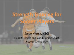 Strength Training for Soccer Players