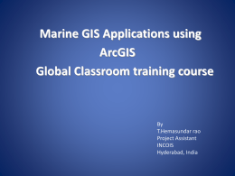 Marine GIS Applications using ArcGIS Global
