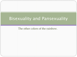 Bisexuality and Pansexuality