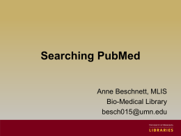 Searching PubMed and Google Scholar