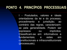 ponto 4. princípios processuais