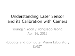 Camera Laser Calibration - Robotics & Computer Vision Laboratory