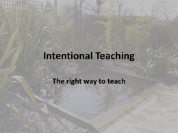 Intentional Teaching PowerPoint