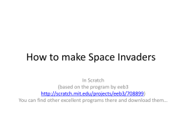 How to make Space Invaders