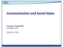 What is Social Style?