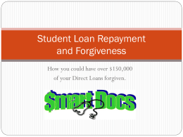 Student Loan Forgiveness