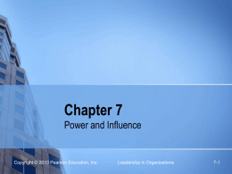 Power and influence