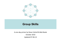 group skills training primer