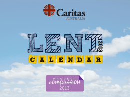 Pray - Caritas Australia