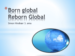 Born global Reborn Global