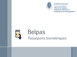 Belpas : Passeports biométriques
