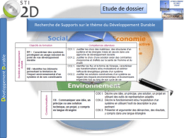 Développement Durable - Site Sti@ac
