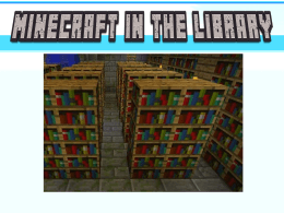 Minecraft in the Library