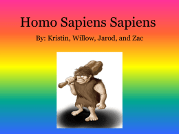 Homo Sapiens, Sapiens