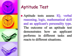 Aptitude Test - careervarsity.com