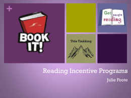 Reading Incentive Programs