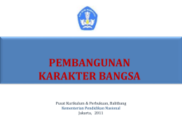 PEMBANGUNAN KARAKTER BANGSA