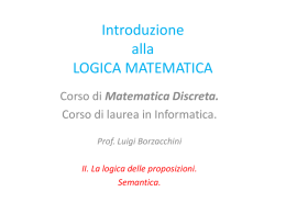 logica 2 - Dipartimento di Matematica