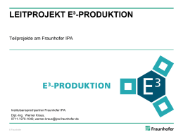 PowerPoint-Präsentation - Fraunhofer