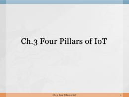 Ch.3 Four Pillars of IoT