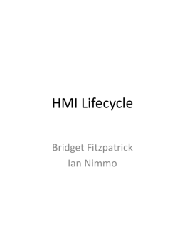 HMI Lifecycle - ISA101-HMI