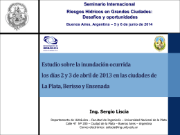 2014 3 Panel Prevención de Riesgos – Lic. Sergio O. Liscia