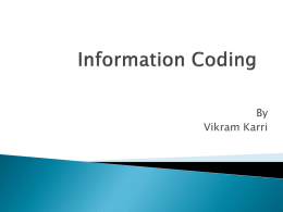 Information Coding