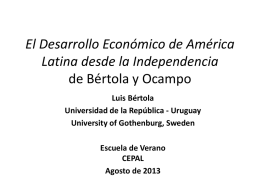 historia económica de América Latina