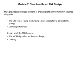 Module 2: Structure Based Ph4 Design