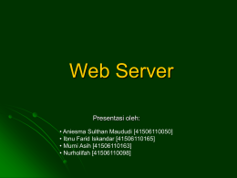 Presentasi Web Server