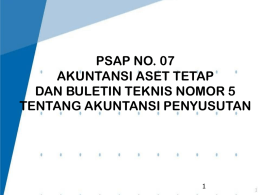 PSAP 07 tentang Akuntansi Aset Tetap
