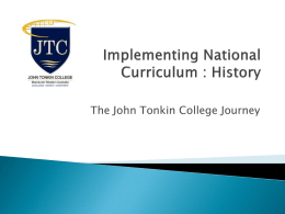 Implementing National Curriculum : History