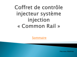 Coffret de contrôle injecteur système injection common rail