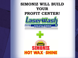 Simoniz Hot Wax & Shine Increases your revenue!!