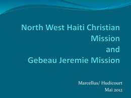 North West Haiti Christian Mission