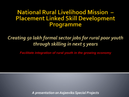 Presentation made by National Mission Management