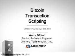 Transaction Scripting