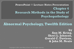 PowerPoint * Lecture Notes Presentation Chapter 4