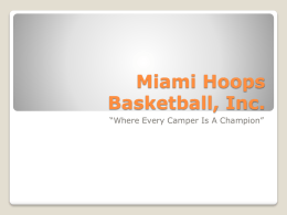 Miami Hoops Basketball, Inc.