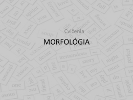MORFOLÓGIA