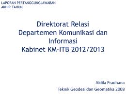 2. Relasi - LPJ Akhir Tahun Kabinet KM ITB 2012-2013