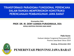 Selengkapnya… - Bappeda Jabar - Pemerintah Provinsi Jawa Barat