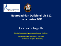 Neuropati dan Defisiensi vit B12