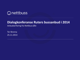 Presentasjon Nettbuss