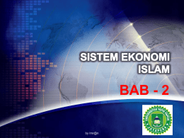 bab 2 – sistem ekonomi islam